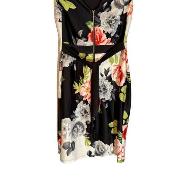 Kate & Lily Floral Print Dress Size 10 black multi stretch floral women dress - Picture 12 of 12